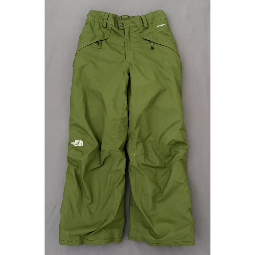 The North Face HyVent EZ Grow Snow Pants Boys Large 14/16 Green Insulated